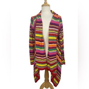 Lauren Ralph Lauren Striped Multicolored Cardigan Size S/M
